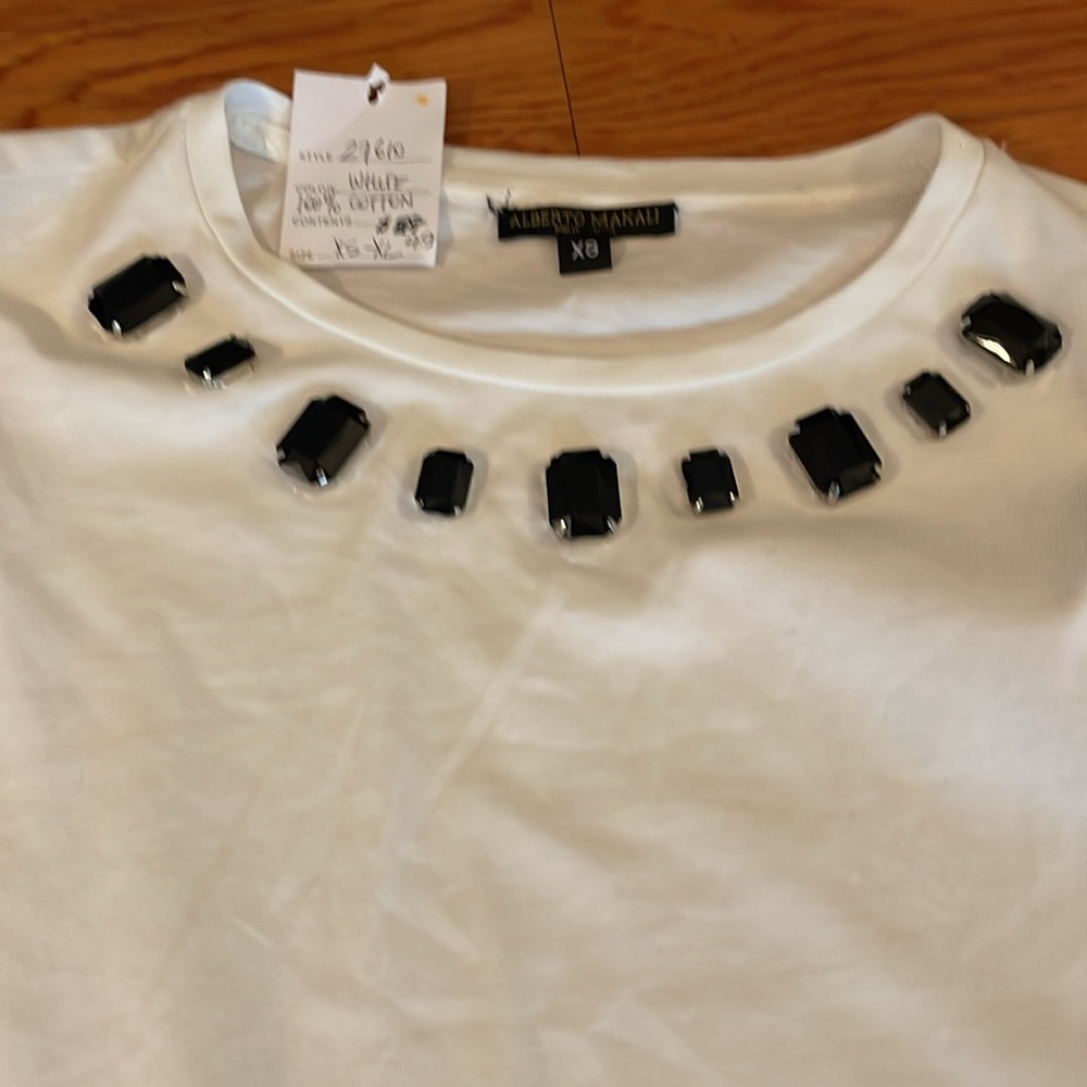 Alberto Malaki Women’s Size XS‎ Puffed Sleeve Blouse - Picture 3 of 9